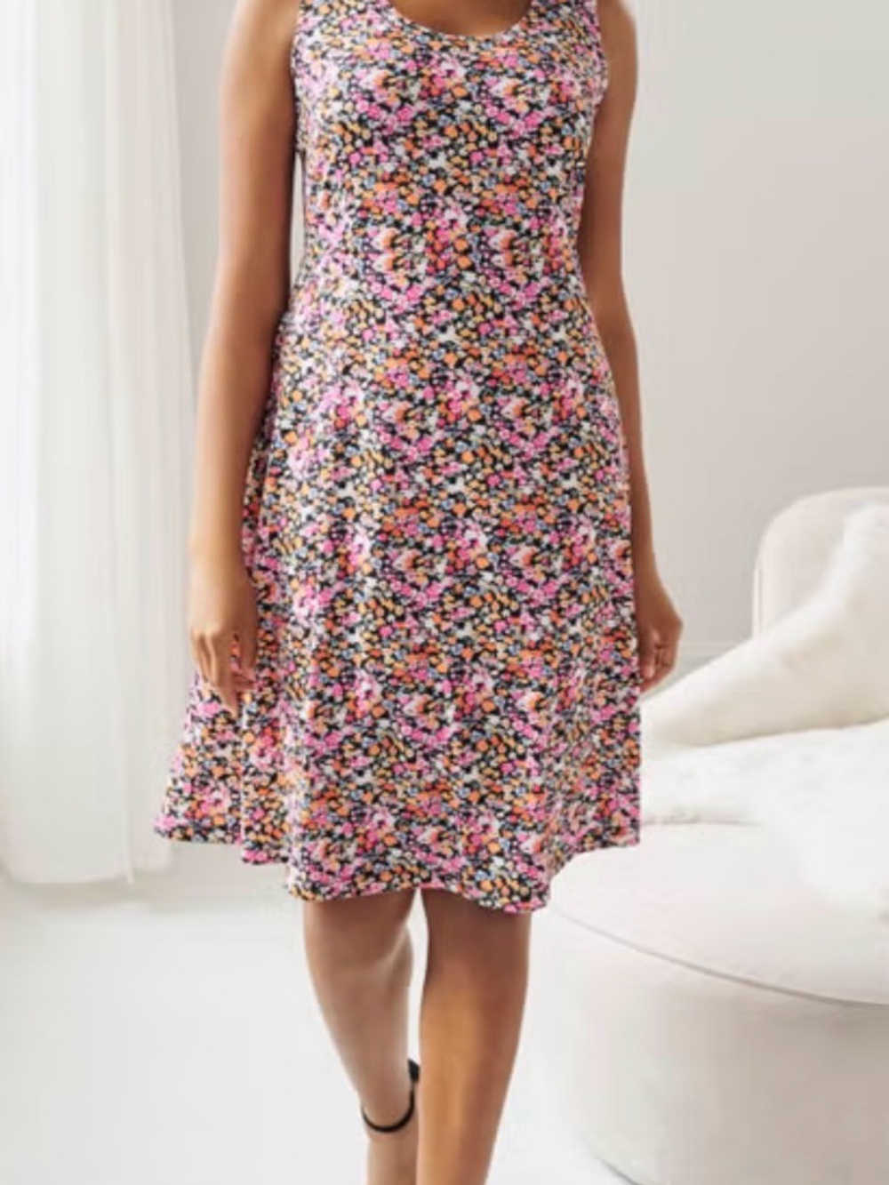 Woman Within fit and flare dress. 
Plus size small (10-12)
